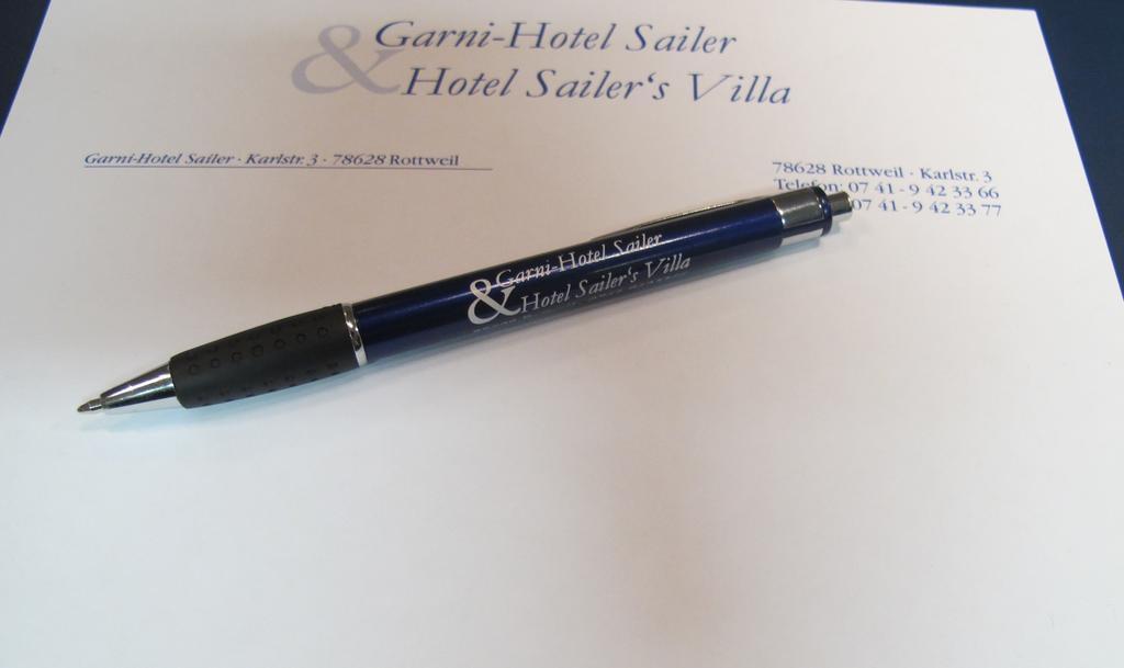Garni-Hotel Sailer & Hotel Sailer´s Villa Rottweil Exterior foto